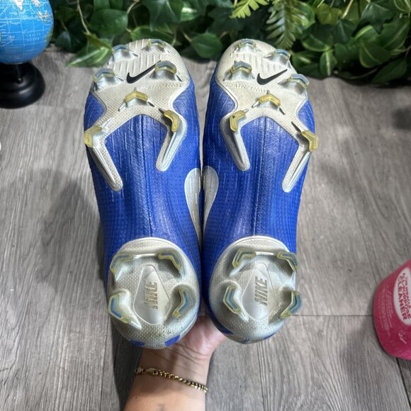 Nike Vapor 12 Elite FG Soccer Cleats Mens 6 Womens 7.5  Blue Silver AH7380-400 main image 4
